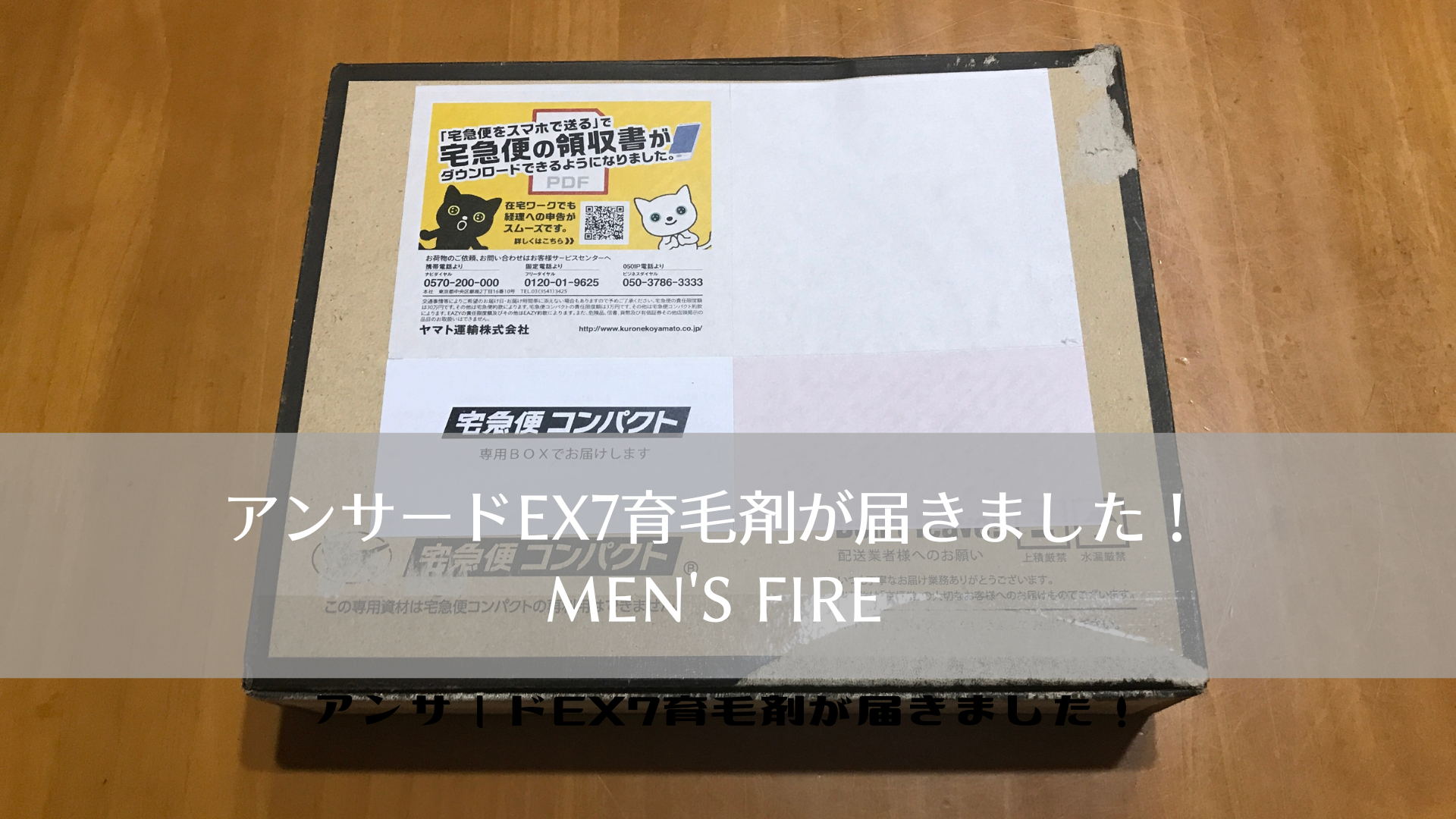 アンサードEX7育毛剤が届きました！