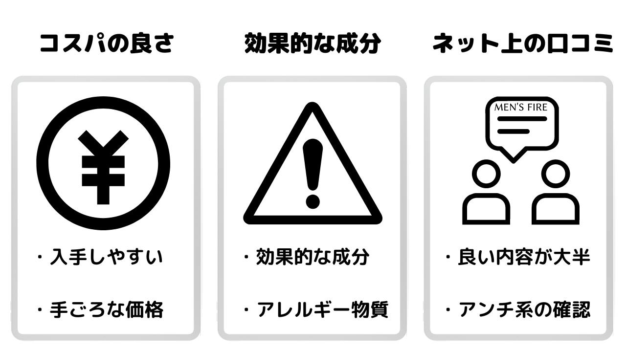 若ハゲ改善のための育毛剤を選ぶ際に重要な3つのポイント！