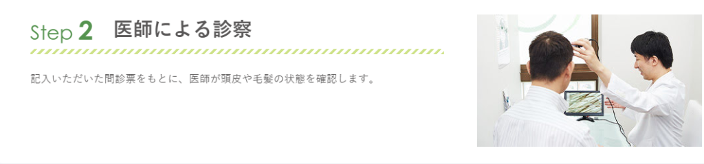 Step②：医師による診察